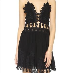 Black Honey Punch mini dress